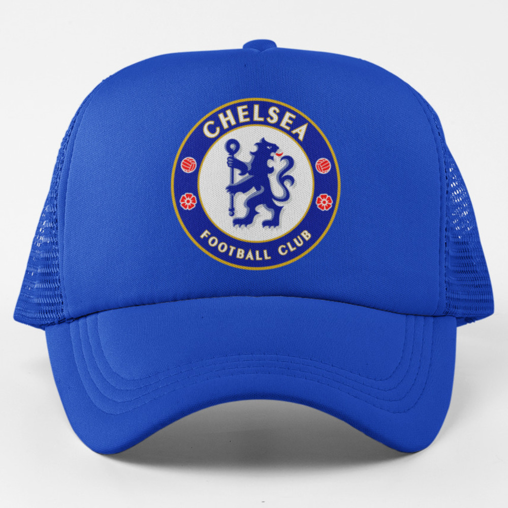 NEW Chelsea FC Trucker Mesh Snapback Hat BLUE